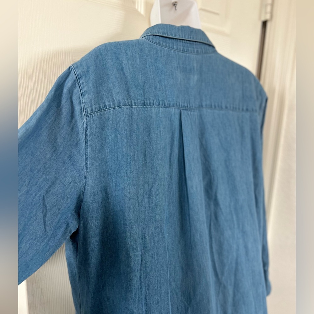 NWT Vineyard Vines Light Blue Denim Tunic Dress - Long Sleeve XL - Picture 9 of 16